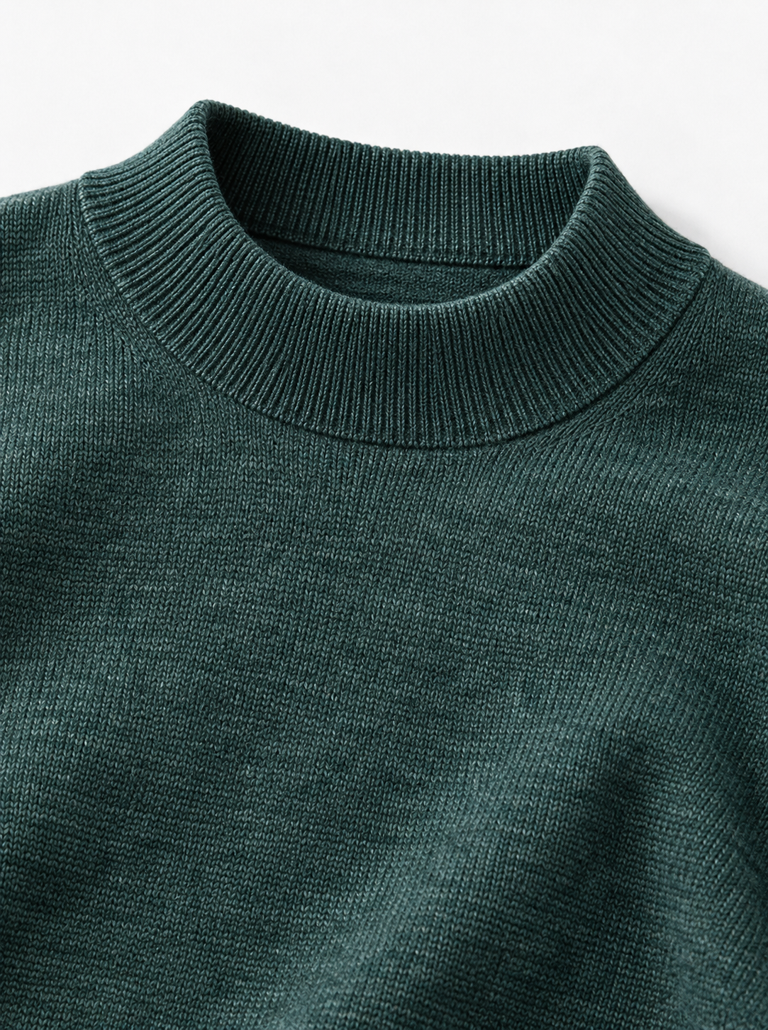 Merino Wool Mock Neck Sweater