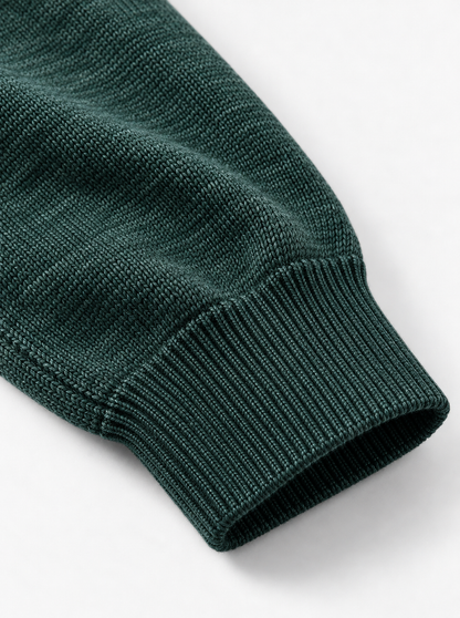 Merino Wool Mock Neck Sweater