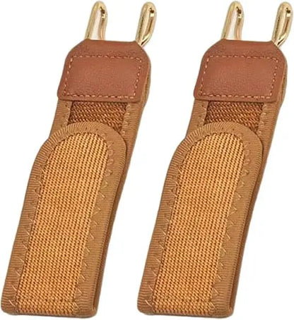 New Unisex Buckleless Elastic Belt - Metal Hook & Velcro Adjustable Waistband, Comfortable Buckle-Free Waist Belt for Daily Wear