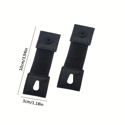 2Pcs Women Men Shirt Cuff Holders Elastic Armband Shirt Sleeve Holder Cufflinks Adjustable Arm Cuffs Bands Extension Button